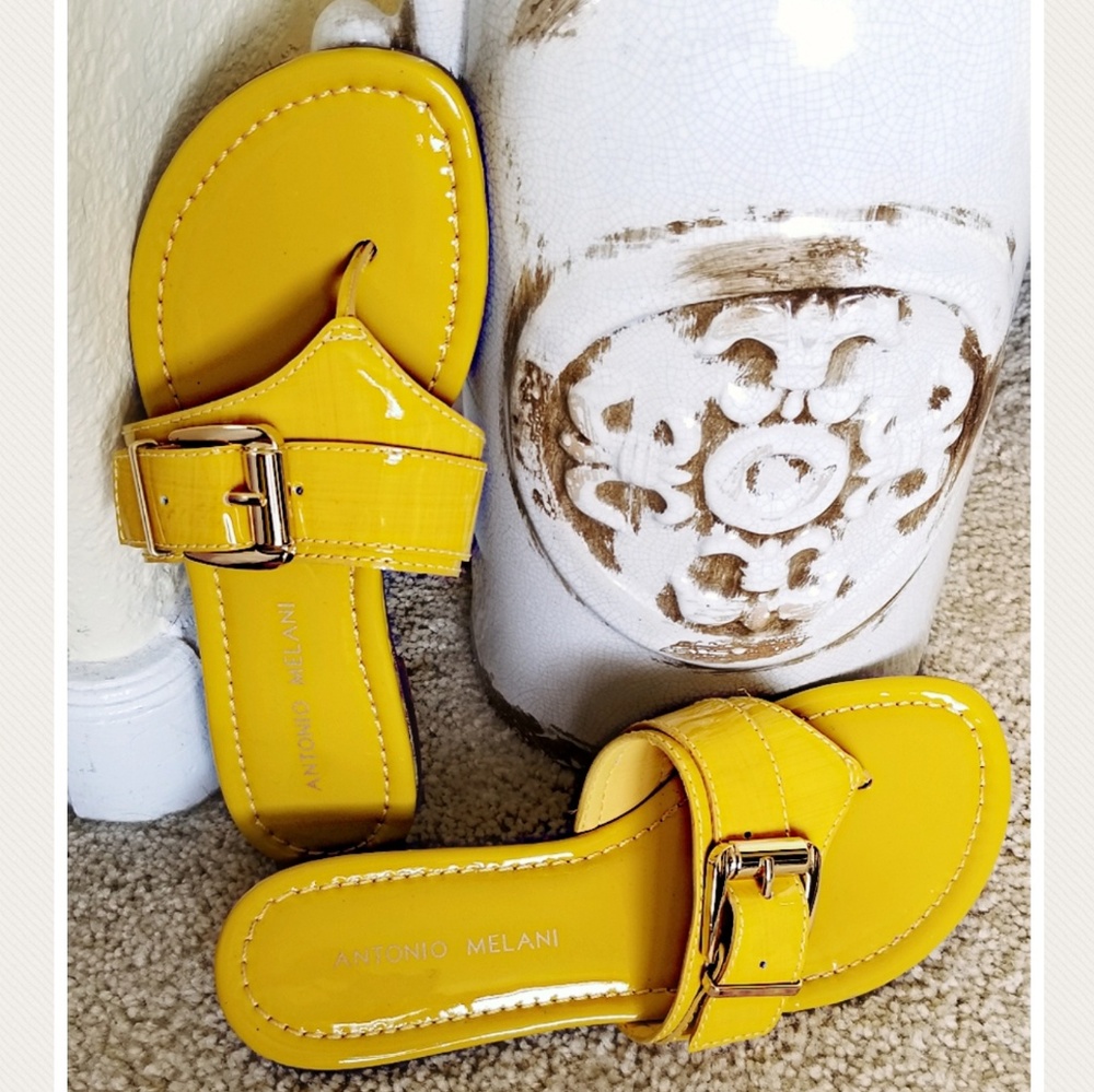 Antonio Melani Yellow Thong Sandal